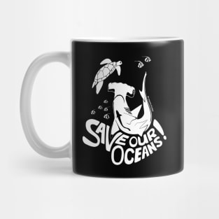 Save Our Oceans! - white Mug